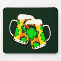 St. Patrick's Beer Mugs mousepads by JaZilla St. Patrick's Beer Mugs mousepads