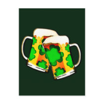 St. Patrick's Beer Mugs postcards by JaZilla St. Patrick's Beer Mugs postcards
