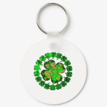 St patricks Clover Irish Harp 2009 Art keychains by IrishT St patricks Clover Irish Harp 2009 Art keychains