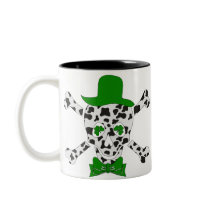 St. Patrick's Cow Skull Mugs