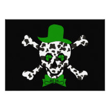 St. Patrick's Cow Skull Personalized Invitation
