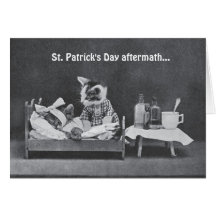 St. Patrick's Day Aftermath Greeting Card