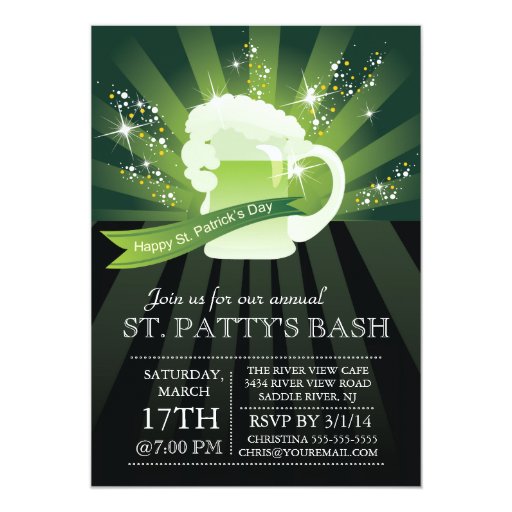 St. Patrick's Day Potluck Invitation