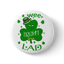 St. Patrick's Day Baby Boy Button