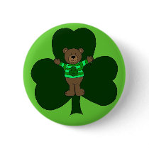 St. Patrick's day bear in green buttons by littlemunchkins St. Patrick's day bear in green buttons