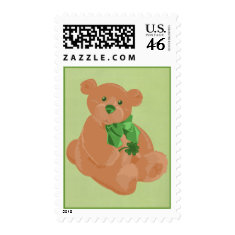 St. Patrick's Day Bear stamp