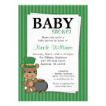 St. Patrick's Day Bear Pot Of Gold Baby Shower Card