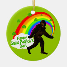 St. Patrick's Day Bigfoot Ornament