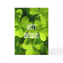 St. Patrick's Day Birthday Greeting Card