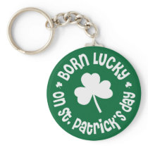 St. Patrick's Day Birthday Keychain