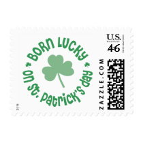 St. Patrick's Day Birthday Postage Stamp