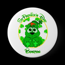 St Patrick's Day Boston feat Lil Clover buttons by cimmerrian St Patrick's Day Boston feat Lil Clover buttons
