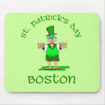 st patricks day boston gladys mousepads