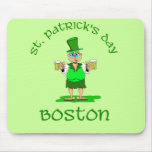 st patricks day boston gladys mouse pads