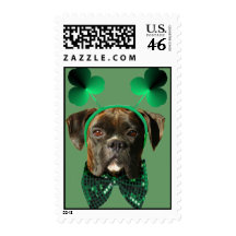 St. Patrick's Day boxer postage