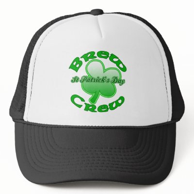 St Patrick's Day Brew Crew Products Trucker Hat by LeprechaunGifts