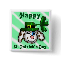 St. Patrick's Day Bunny Button buttons