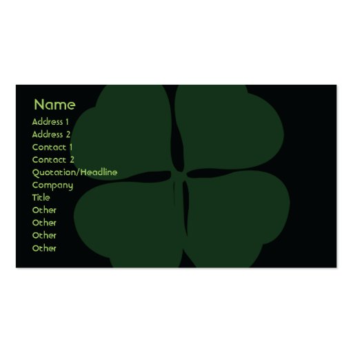 St. Patrick's Day - Business Business Cards