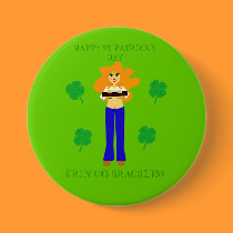 St Patrick's Day Button