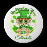 St Patrick's Day California feat Lil Leprechaun buttons