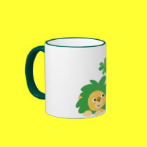 St Patrick's Day Cartoon Lions mug