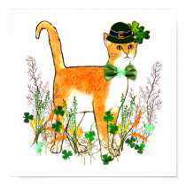 St. Patrick's Day Cat posters by orsobear St. Patrick's Day Cat posters