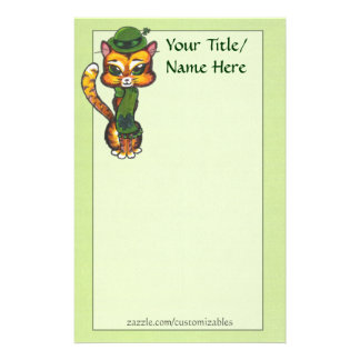 st patricks day stationery free
