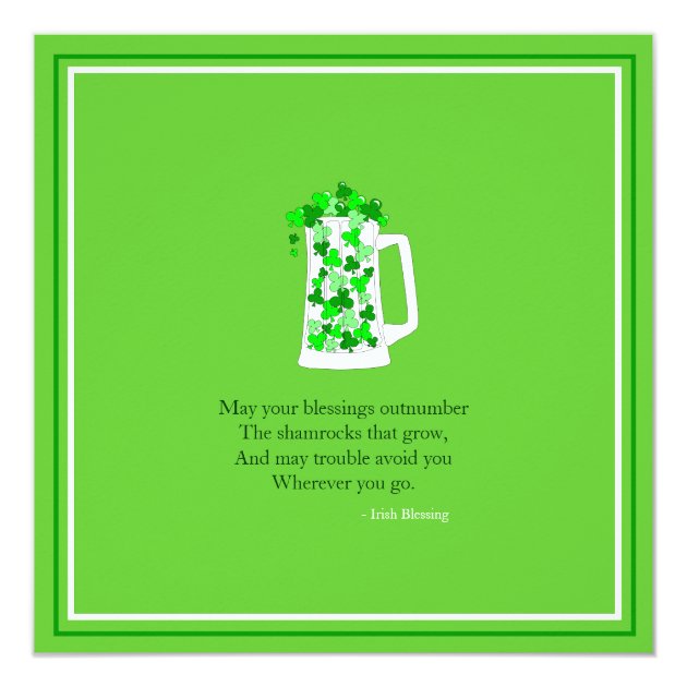 St. Patricks Day Celebration Party Invitation