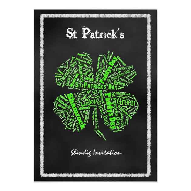St Patrick's Day Celebration Party Invitations