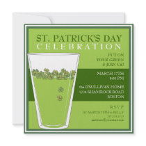 St. Patricks Day Celebration Party Pint Invitation