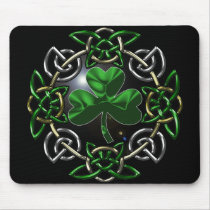 St. Patrick's Day Celtic knot design Mouse Pad
