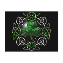 St. Patrick's Day Celtic knot design Post Cards