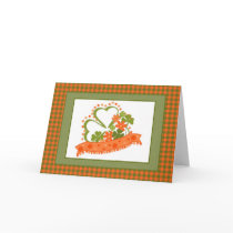 St. Patrick's Day Checkered Border (10) Greeting Card