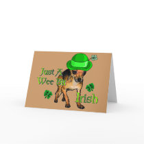 St. Patrick's Day Chihuahua Card