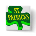 St Patricks Day (Clover) buttons
