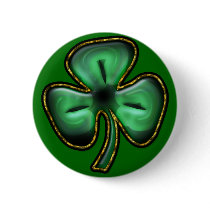 St. Patrick's Day Clover Button by RespectTheSoul St. Patrick's Day Clover Button