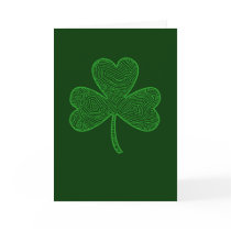 St. Patrick's Day Clover Card