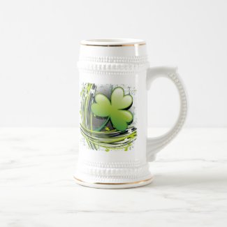 St Patrick's Day Clover Coffee Mugs