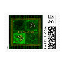 ST. PATRICK'S DAY CLOVER GRUNGE STAMP