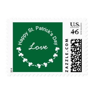 St. Patrick's Day Clover Love Stamps