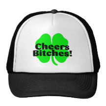 St Patricks Day Clover Mesh Hat