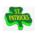 St Patricks Day (Clover) postcards