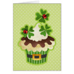St. Patrick's Day Cupcake Greeting Card