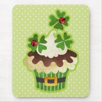 St. Patrick's Day Cupcake mousepads