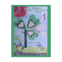 St. Patrick's Day - Customized postcards