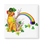 St. Patrick's Day Dog Fridge Magnets