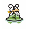 St. Patrick's Day Dog n Hat Design t-shirts