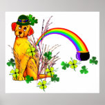 St. Patrick's Day Dog Print