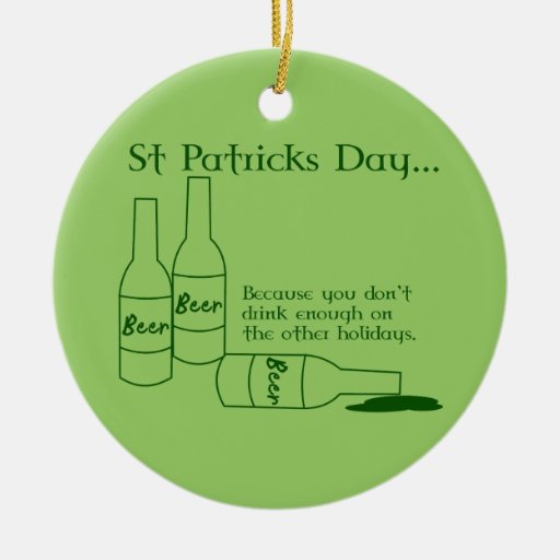 St Patrick's Day Drinking Ornament
