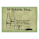 St. Patrick's Day Drinks Enough Card